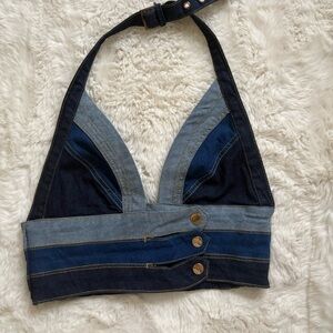 Cropped Jean Top